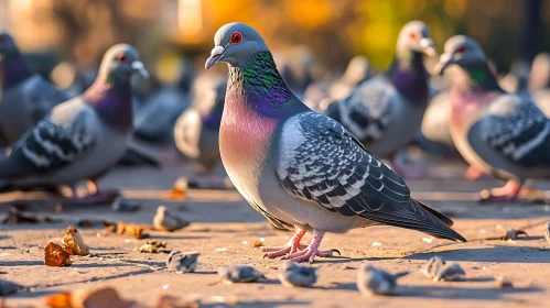 City Pigeons Gathering