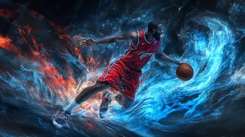 Athlete with Ball