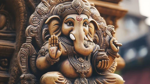 Sculpted Ganesha: A Divine Representation