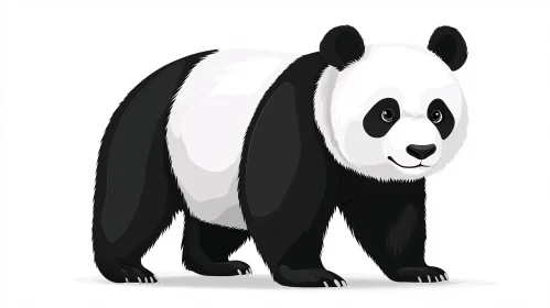 Adorable Cartoon Panda Artwork