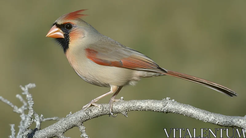 Cardinal Bird Portrait AI Image