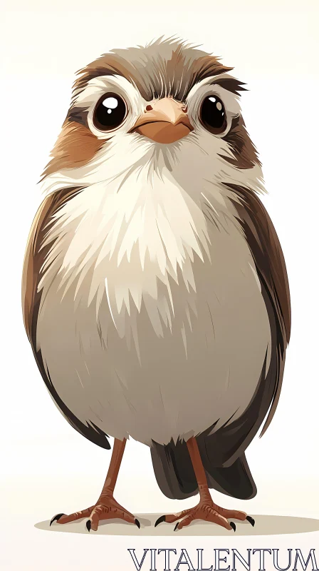 AI ART Adorable Bird Character Design