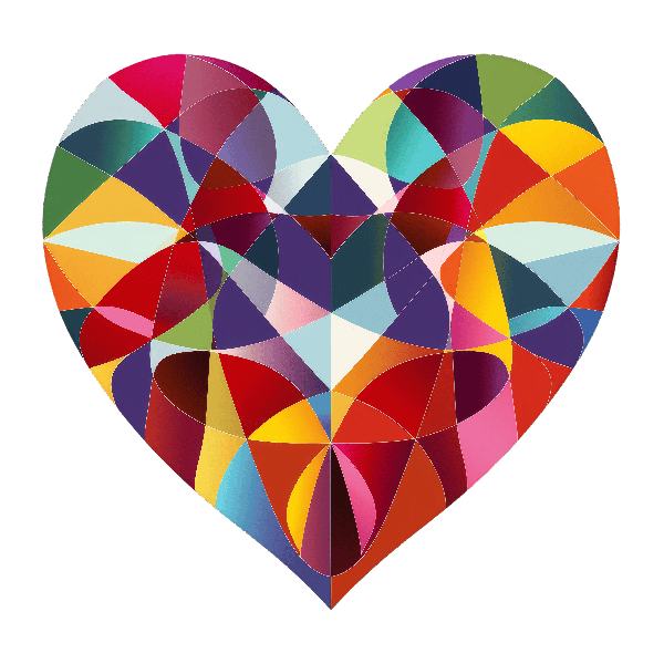 Abstract Heart Design POD Design