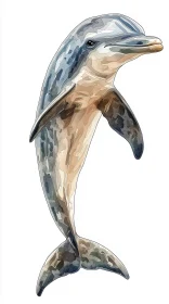 Stylized Dolphin Art