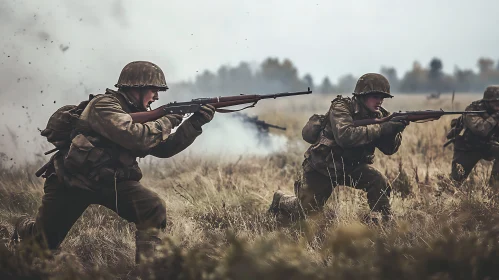 Soldiers in Combat: A Moment of War