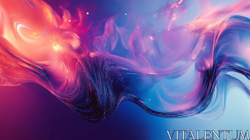 Fluid Light Abstract AI Image