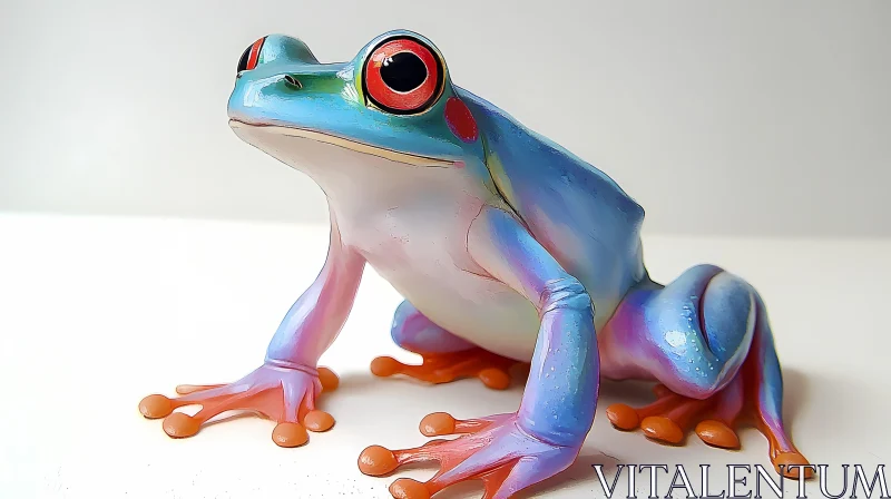 AI ART Vibrant Amphibian Portrait