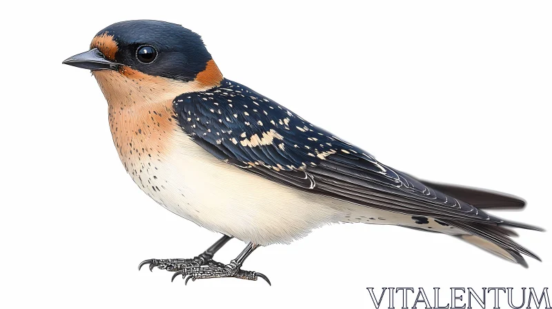 Detailed Bird Illustration AI Image