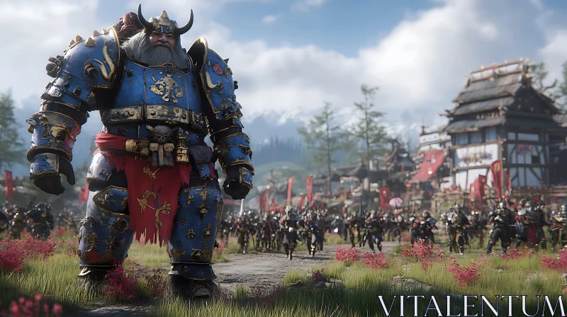 AI ART Armored Giant Before the Battle