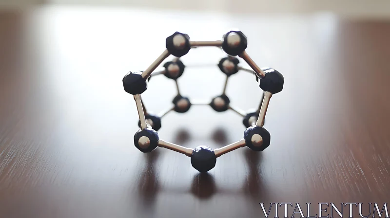 Geometric Molecular Model Art AI Image