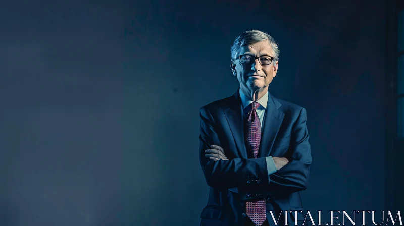 AI ART Bill Gates Business Portrait