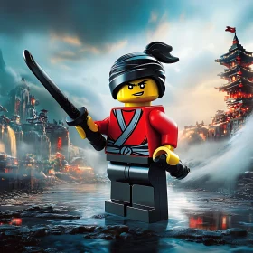 Toy Samurai with Sword