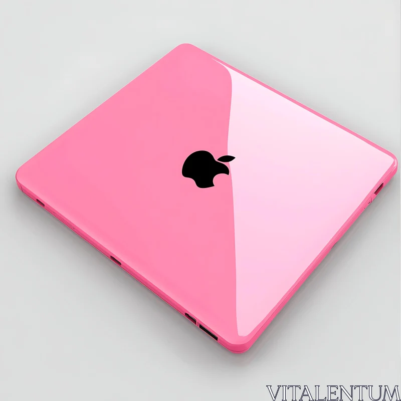 Modern Pink Laptop Design AI Image