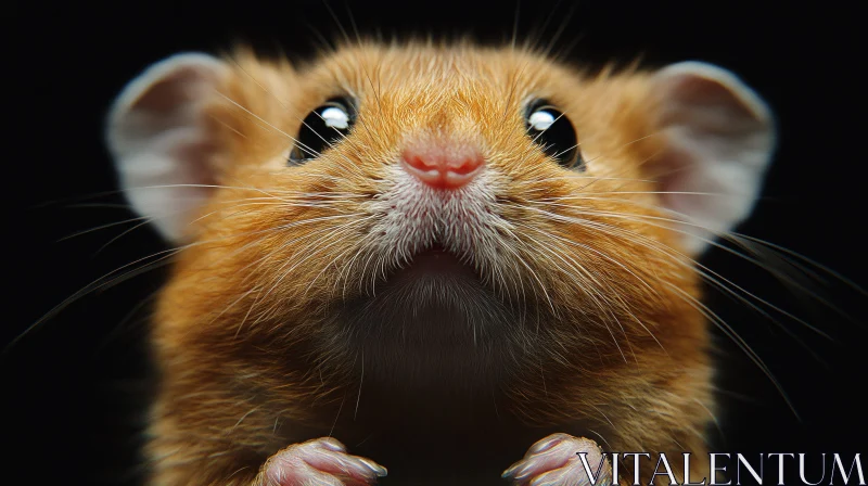 Adorable Hamster Close-Up AI Image