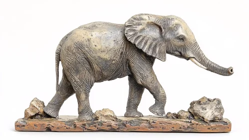 Detailed Elephant Art Piece