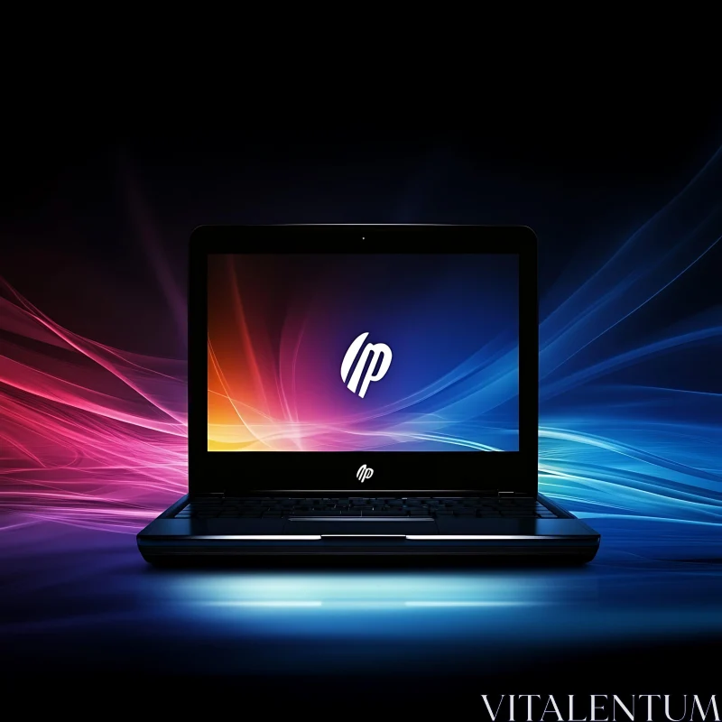 Modern HP Laptop Display AI Image