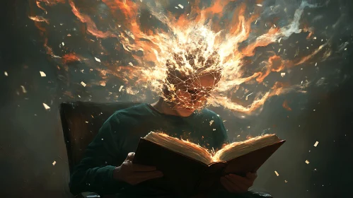 Burning Mind: Reading Book