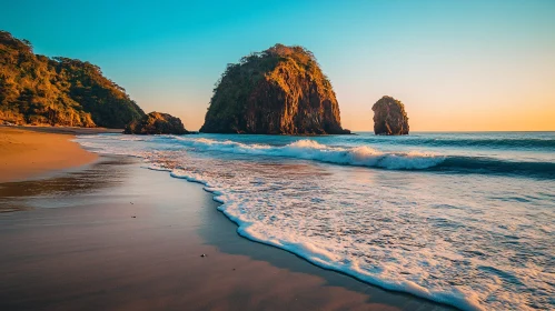 Serene Seascape at Sunset