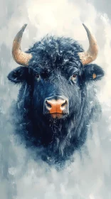 Bull Portrait Painting