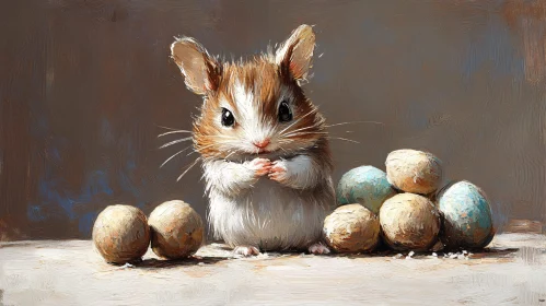 Adorable Hamster Artwork