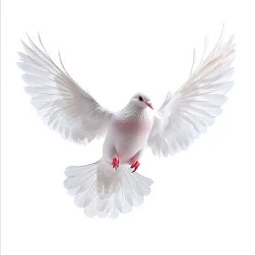 Dove with Open Wings