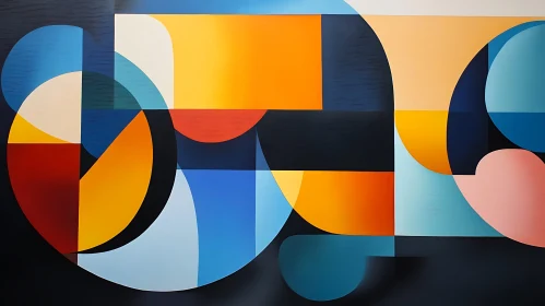 Colorful Shapes Composition