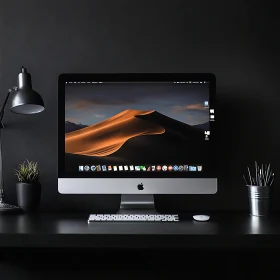 Minimalist iMac Desktop Setup