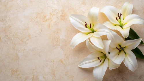 Graceful White Lilies