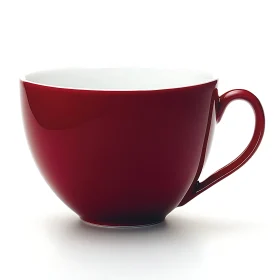 Crimson Ceramic Mug Still Life