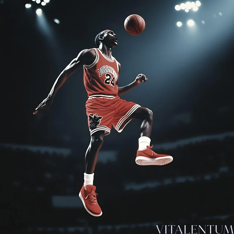 Athlete with Ball AI Image