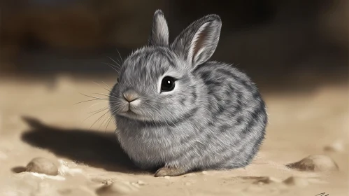 Adorable Wild Bunny Portrait