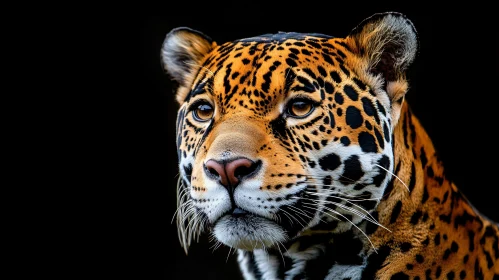 Intense Gaze of a Jaguar