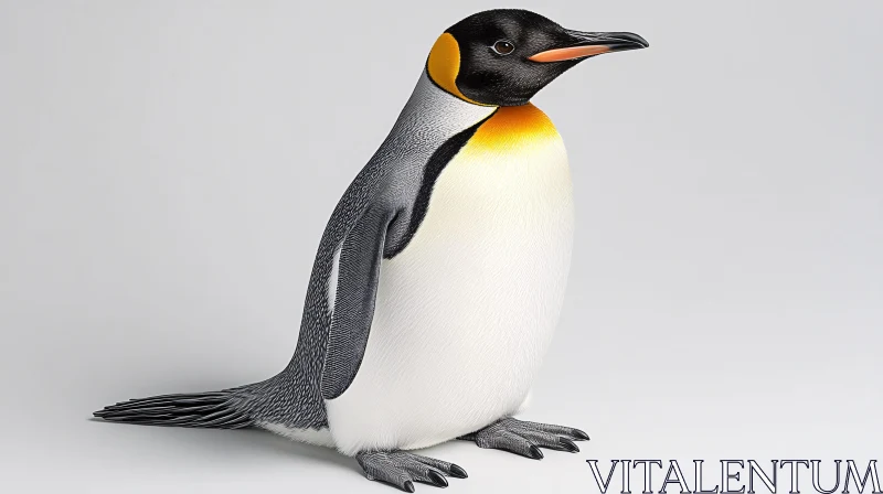 Penguin in Graceful Stance AI Image