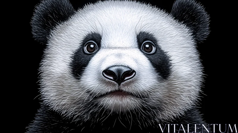 Panda Animal Portrait AI Image