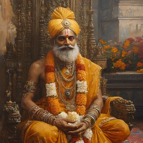 Regal Man in Traditional Attire