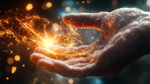 Golden Spark in Palm