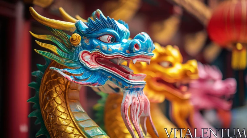 AI ART Colorful Dragon Statues: A Celebration of Culture