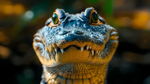 Detailed Alligator Close-Up