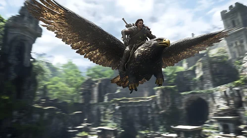 Soaring Above Ruins on Eagle's Wings