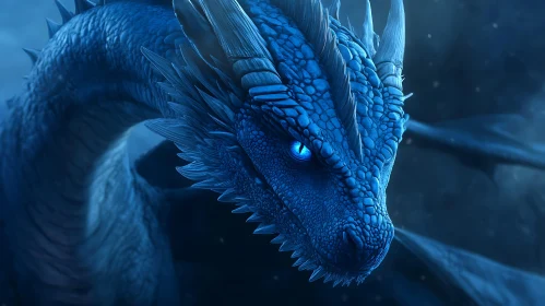 Azure Dragon Portrait