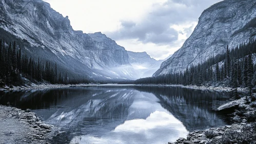 Majestic Mountain Reflections on a Calm Lake