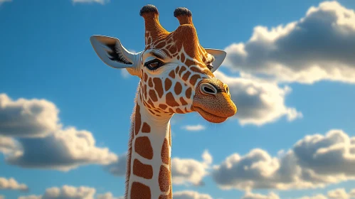 Giraffe in Natural Habitat