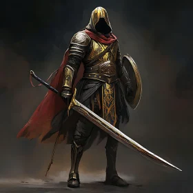 Golden Armor Medieval Warrior