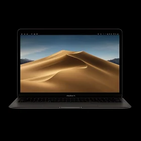 Sleek Laptop with Desert Screen Background