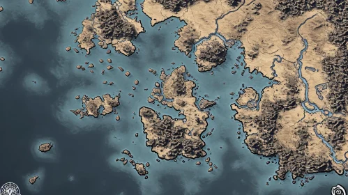 Explore a Captivating Map of a Fictional World