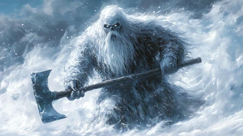 Icy Monster with Axe