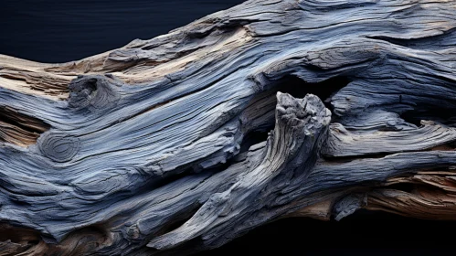 Majestic Driftwood Texture - A Mysterious Seascape Journey