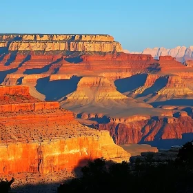 Sunrise over Grand Canyon's Majestic Cliffs