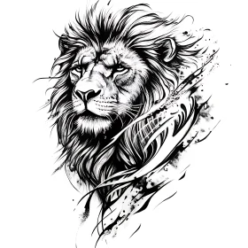 Lion Head Graphic