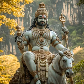 Ornate Statue of Man on Horseback